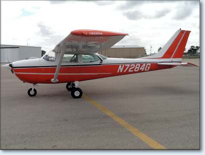 Dr. Stevens pilogs a Cessna 172 at Harborside Aviation, Punta Gorda Florida